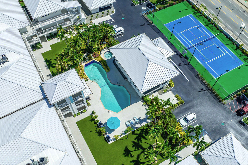 Aerial of Pool & Tennis